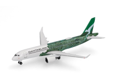 HERPA diecast plane Airbus A220 QUANTASLINK 