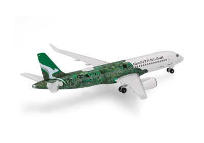 HERPA diecast plane Airbus A220 QUANTASLINK 
