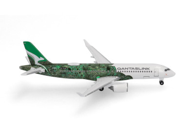 HERPA diecast plane Airbus A220 QUANTASLINK 