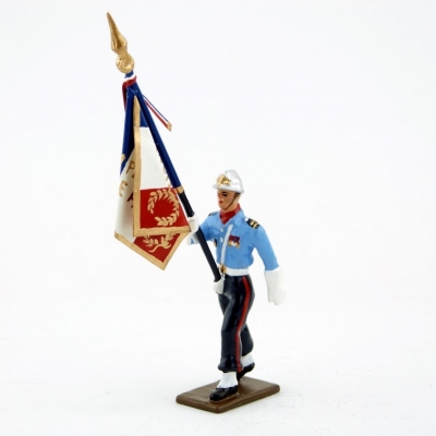 CBG MIGNOT garde d'honneur des sapeurs pompiers  BSPP Lieutenant porte drapeau Police and emergency department