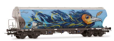 RIVAROSSI F-ERSA wagon céréalier à bogies faces rondes 