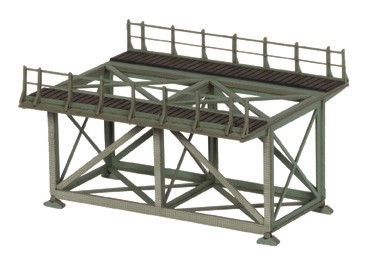 NOCH Kit laser cut Truss approach bridge (to be combined with other bridge) HO scale