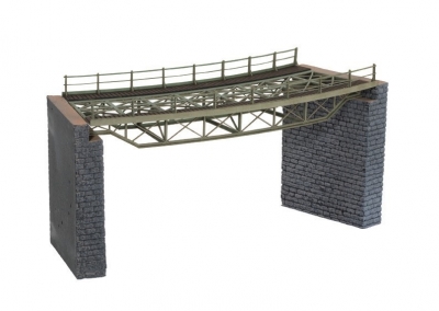 NOCH Kit laser cut Bridge deck curved incl bridge heads HO scale
