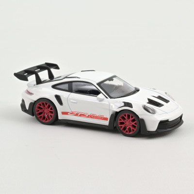 NOREV PORSCHE 911 GT3 RS 2022 White with Red Stickers (JET-CAR) Véhicules miniatures