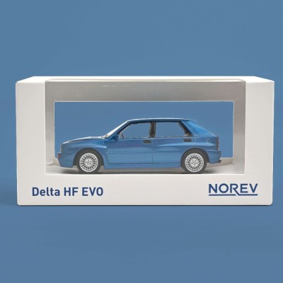 NOREV Lancia Delta HF Evo 2 1993 bleu Lagos (jet-car) Véhicules miniatures