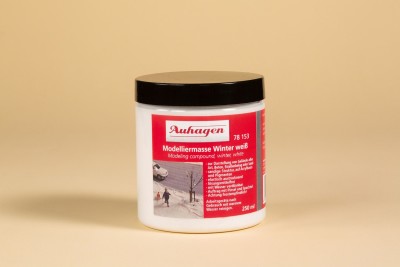 AUHAGEN matériaux pour réaliser de la  couche de neige (250ml) Decors et diorama