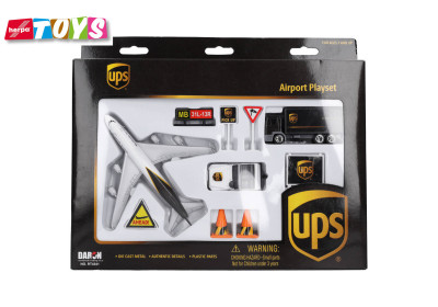 DARON diecast airplane and  airport playset 