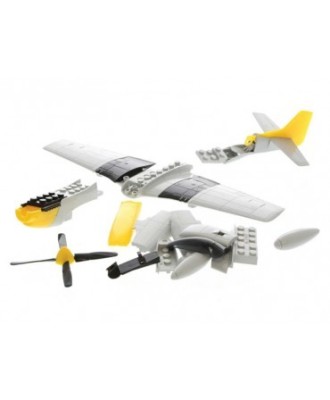 AIRFIX QUICKBUILT (facile à encliqueter sans collage pièces compatibles LEGO) avion P51D Mustang Maquettes et figurines plastiques