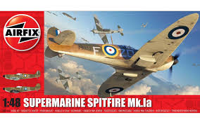 AIRFIX plastic kit of Supermarine Spitfire MK.1a( cement and paints not included) Kits and plastic figures