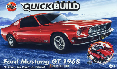AIRFIX QUICKBUILT (easy kit only ckick usefull with  LEGO parts) Ford Mustang GT 1968 Kits and plastic figures