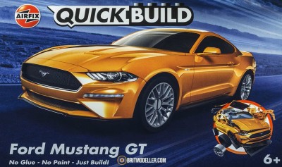AIRFIX QUICKBUILT (easy kit only click usefull with LEGO parts) Ford Mustang GT Kits and plastic figures
