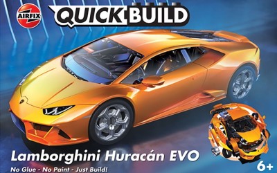 AIRFIX QUICKBUILT (easy kit only click usefull with LEGO parts) Lamborghini Huracan Kits and plastic figures