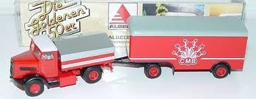 ALBEDO Circus CMB tracteur Man + remorque matériel Diecast models