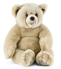 ANIMA gros ours Ecru assis 70cmH Peluches