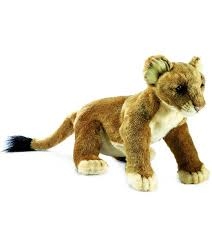 ANIMA  lionne   couchée (longueur 50cm env) Peluches