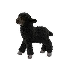 ANIMA Agneau noir (longueur 35cm env) Cuddly Toys