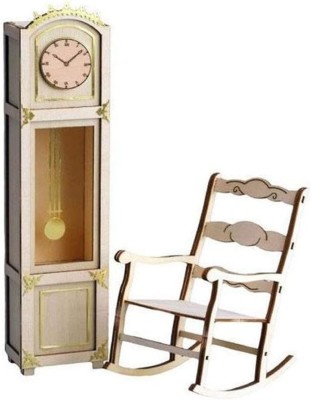 ARTESANIA LATINA wooden kit Clock and Rocking chair (wood cement and batteries not included