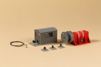 AUHAGEN plastic kit of cable shunting device (enclose drive motor) (57 L x 27 l x 31 mm h) HO scale
