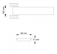 AUHAGEN plastic kit of platform extension(2 pièces of each 206x60x11mm) HO scale