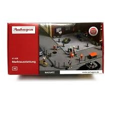 AUHAGEN ensemble d'accessoires pour décors urbain (mobilier urbain) HO scale