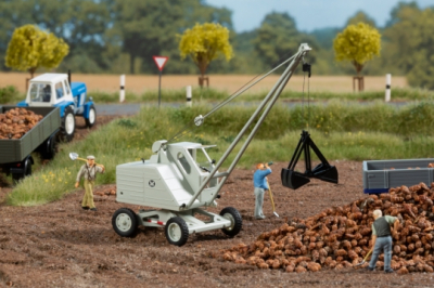 AUHAGEN maquette plastique teintée Grue avec pinces T170 Decors et diorama