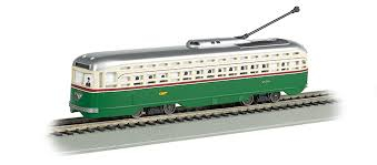 BACHMANN tramway PCC  Philadelphia transit company (Digital DCC son) Echelle HO