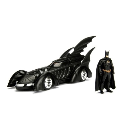 JADA diecast carl 1/24 BATMOBILE BATMAN FOREVER w/Batman figure Black DC comics 1995 Diecast models