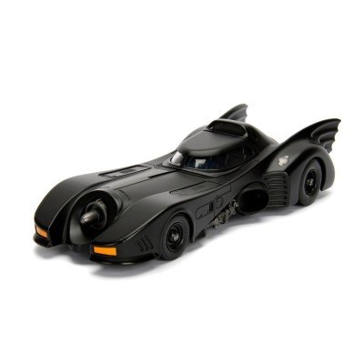 JADA diecast car 1/24 BATMOBILE BATMAN w/BATMAN figure Black DC comics  1989 Diecast models
