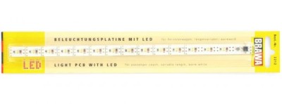 BRAWA platine d'éclairage à LED pour voiture voyageur (sécable et adaptable) Trains