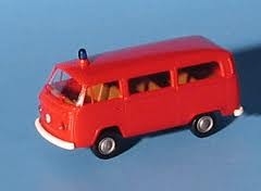 BREKINA VW combi minibus pompiers (sans inscriptions) Véhicules miniatures