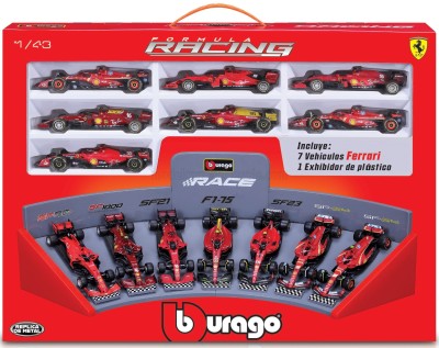 BURAGO FERRARI  set de 7 F1  SCUDERIA FERRARI Diecast models