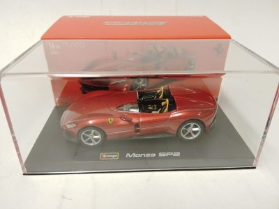 BURAGO Ferrari Monza SP2 2018 rouge métallisé Diecast models