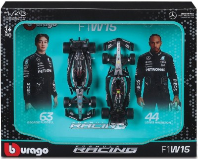 BURAGO MERCEDES GP  set de 2 F1  W15 team MERCEDES GP Diecast models