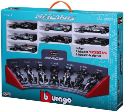 BURAGO MERCEDES GP set F1  7 F1  from W05 to W15 Diecast models
