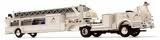 BUSCH US Fire Engine Ladder Cabrio trailer White Véhicules miniatures