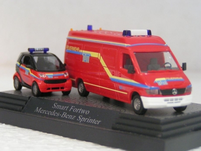 BUSCH Coffret pompiers TUM Fire engine