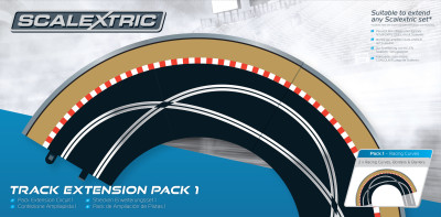 SCALEXTRIC  pack d'extension en courbe avec double croisement pour circuit 1/32 Circuits routiers