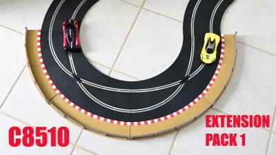 SCALEXTRIC  pack d'extension en courbe avec double croisement pour circuit 1/32 Circuits routiers