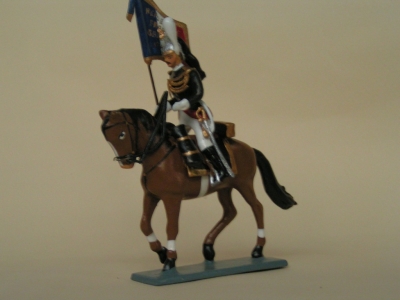 CBG MIGNOT Figurines CBG Cavalier Garde republicaine à cheval porte étandard Figurines Plombs