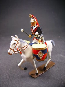 CBG MIGNOT Figurines CBG Cavalier Garde republicaine à cheval musique Timbalier Figurines Plombs