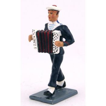 CBG MIGNOT figurine BAGAD de LANN- BIHOUE (tenue bleue) accordéon Military