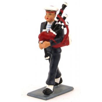 CBG MIGNOT figurine BAGAD de LANN- BIHOUE (tenue bleue) Biniou /cornemuse Militaire