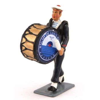 CBG MIGNOT figurine BAGAD de LANN- BIHOUE (tenue bleue) Grosse Caisse Military