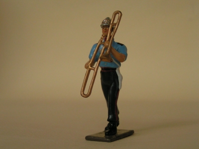 CBG MIGNOT trombone à coulisse musique SAPEURS POMPIERS au défilé tenue d'été Police and emergency department