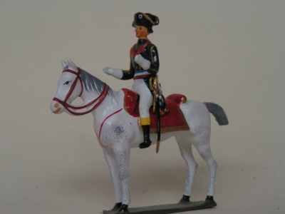 CBG MIGNOT Figurine CBG Bonaparte à cheval (tenue bleue) Metals figures and soldiers