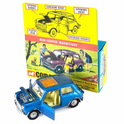 CORGI TOYS (série réplica model club) Mini Cooper Magnifique bleu 1/41 n° 334 (limited edition) Diecast models