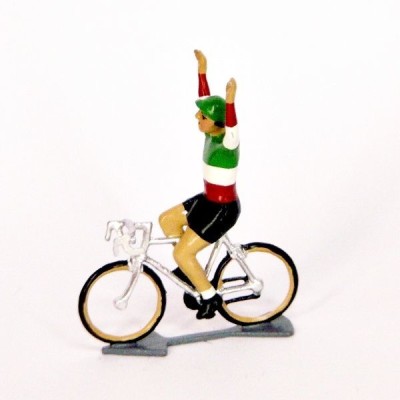 CBG MIGNOT cycliste du tour de France champion d'Italie bras en l'air Figurines Plombs