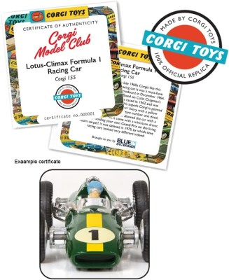 CORGI TOYS (série réplica model club) Lotus climax 1967 (limited edition) Diecast models
