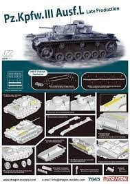 DRAGON plastic kit Panzer III (Ausf. L late production) (cement and paints not included) Kits and landscapes