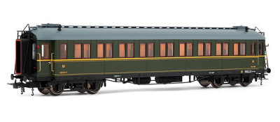 ELECTROTREN Coche Verderon RENFE 3 classe CC -481 with lightning DC Passenger cars